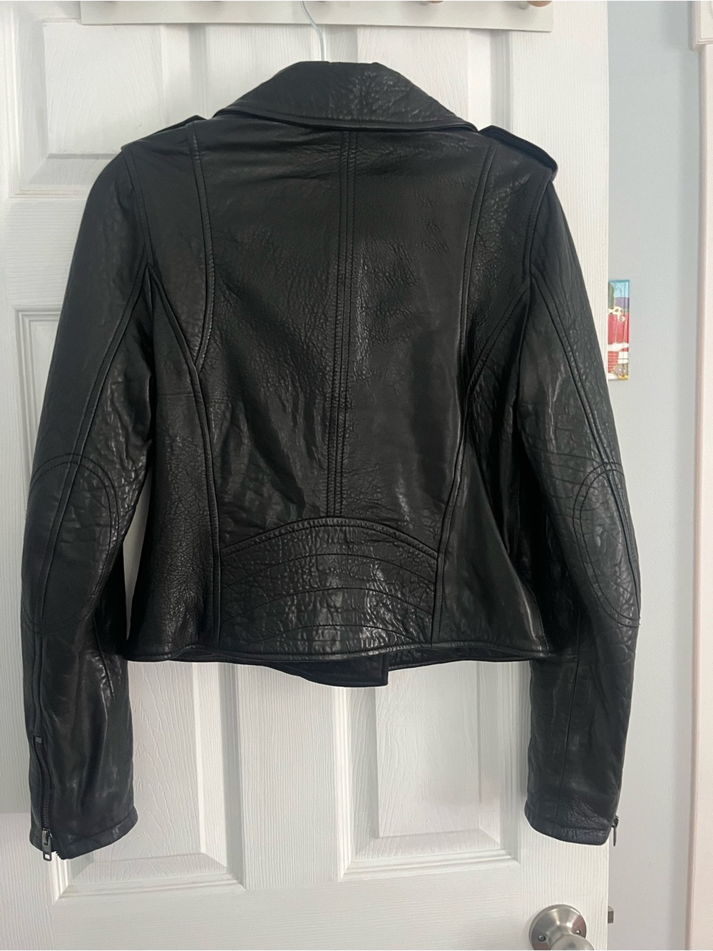 Black Rivet leather jacket - Picture 3 of 5